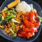 Best Combination Plates #1 Sweet & Sour Chicken 甜酸鸡 in Carmichael, CA